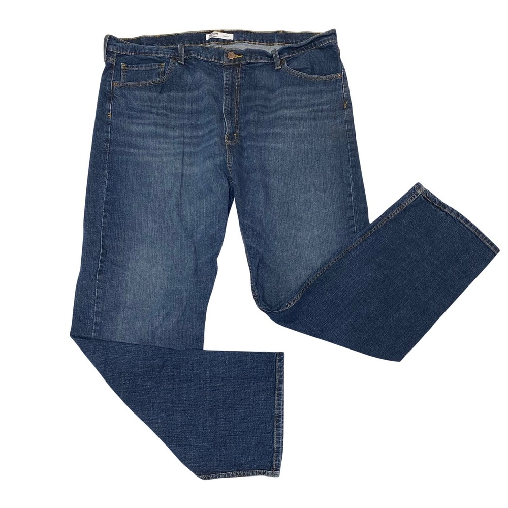 Signature by Levi Strauss Gold Regular Fit Jeans Men's 44x32 Blue Stretch Denim
